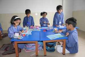 Clay modeling primary section A | Sanskriti School