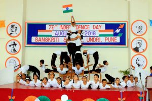 Independence day - Undri- campus | Sanskriti School